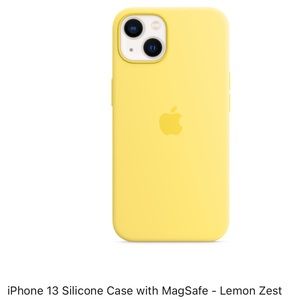 iPhone 13 Silicone Case with MagSafe - Lemon Zest